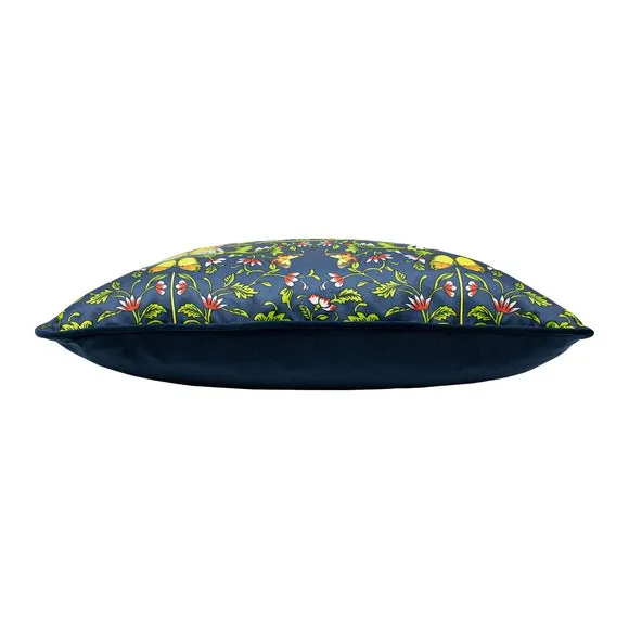 Potage Botanical Navy Cushion 3