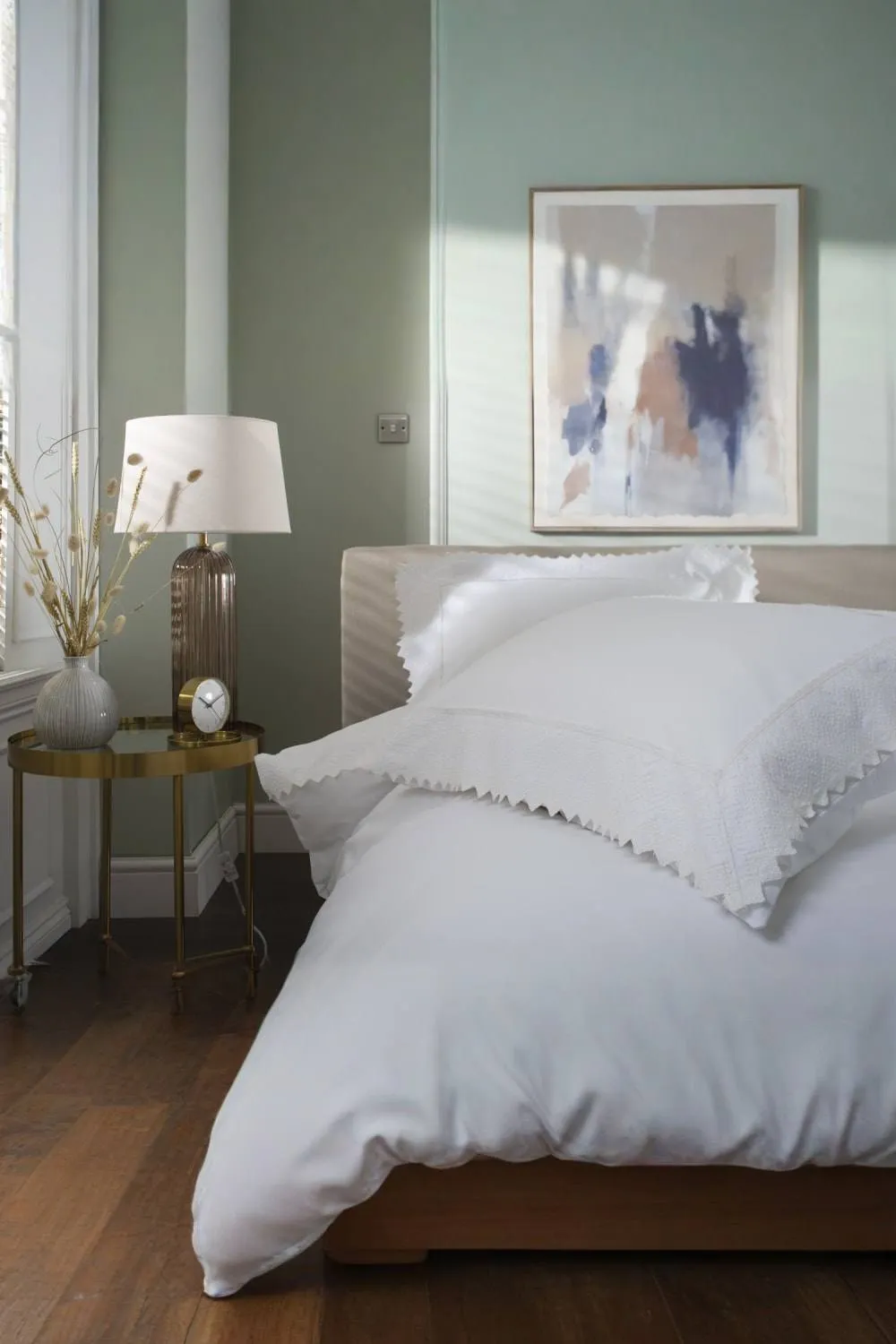 The Lyndon Company Kingston Soft Cotton Duvet Set in White 4