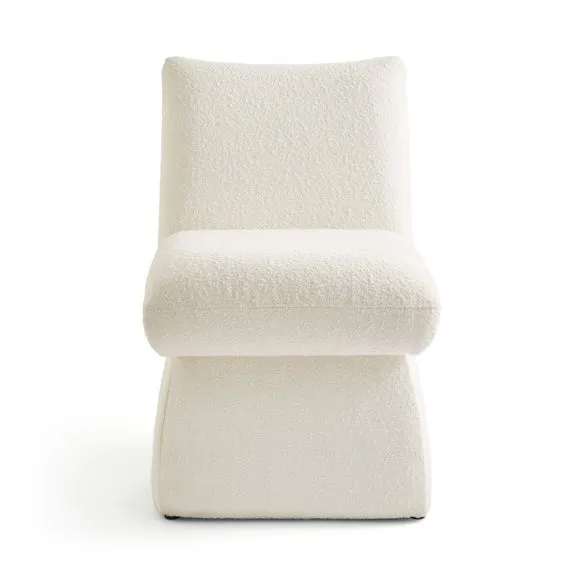 Yinka Ilori Swivel Dining Chair, Ivory Boucle 6