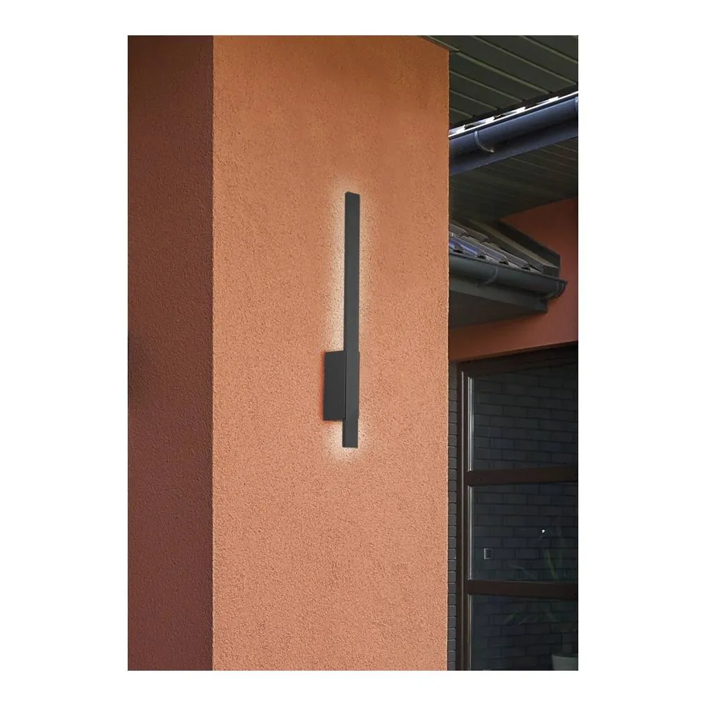 Netlighting Tawa Modern Outdoor Modern Wall Lamp Anthracite 3000K IP54 UK Stock in Black 3