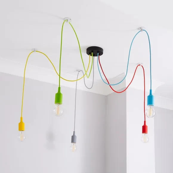 Rainbow Flex 5 Light Spider Ceiling Light 2
