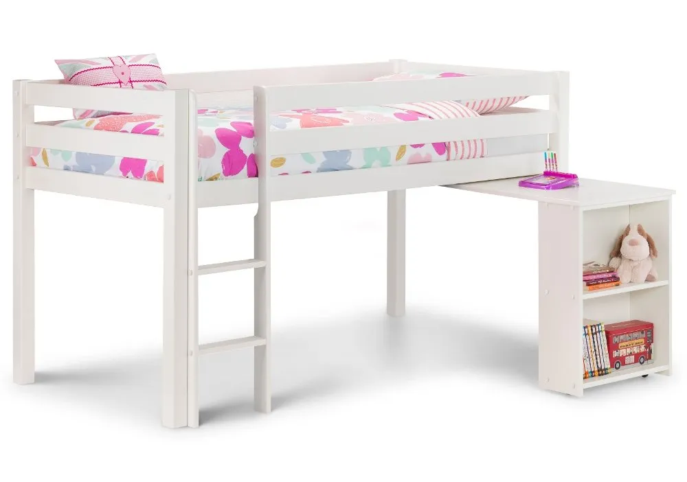 Wendy White Wooden Mid Sleeper Frame Only - 3ft Single