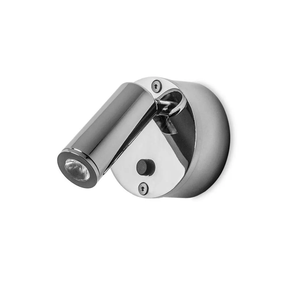 Netlighting Ivy LED Adjustable 1 Light Indoor Wall Light Chrome Special Offer in Grey