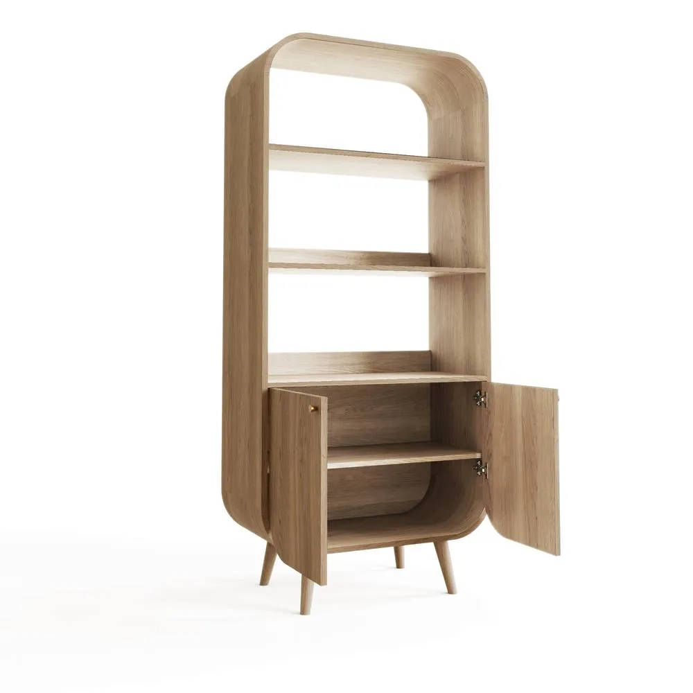GFW Vionna Bookcase in Light Oak 4