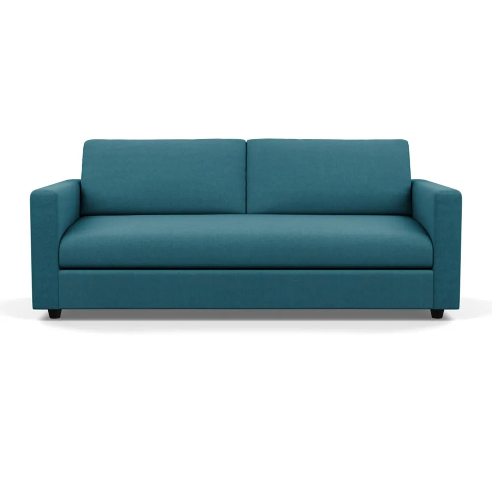 Heal's Nimbus II 4 Seater Sofa Brushed Cotton Cadet Black Feet