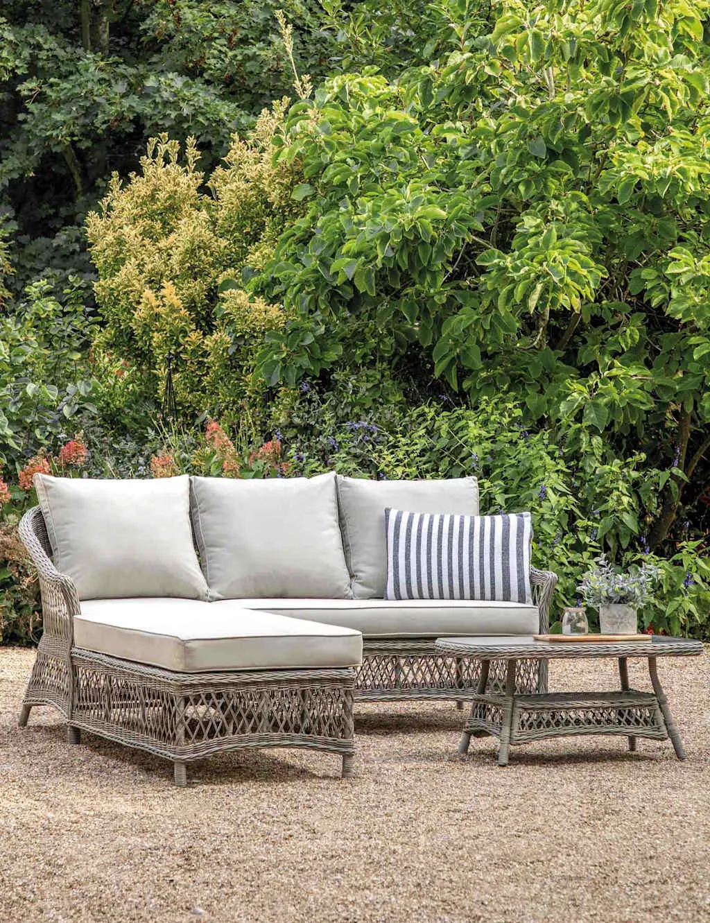 Gallery Direct Menton Lounge Set Grey