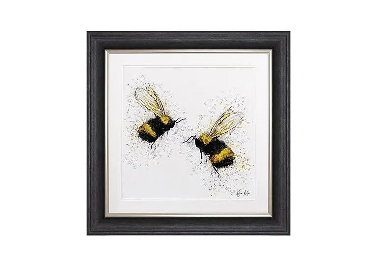 Bee Love Framed Square Wall Art