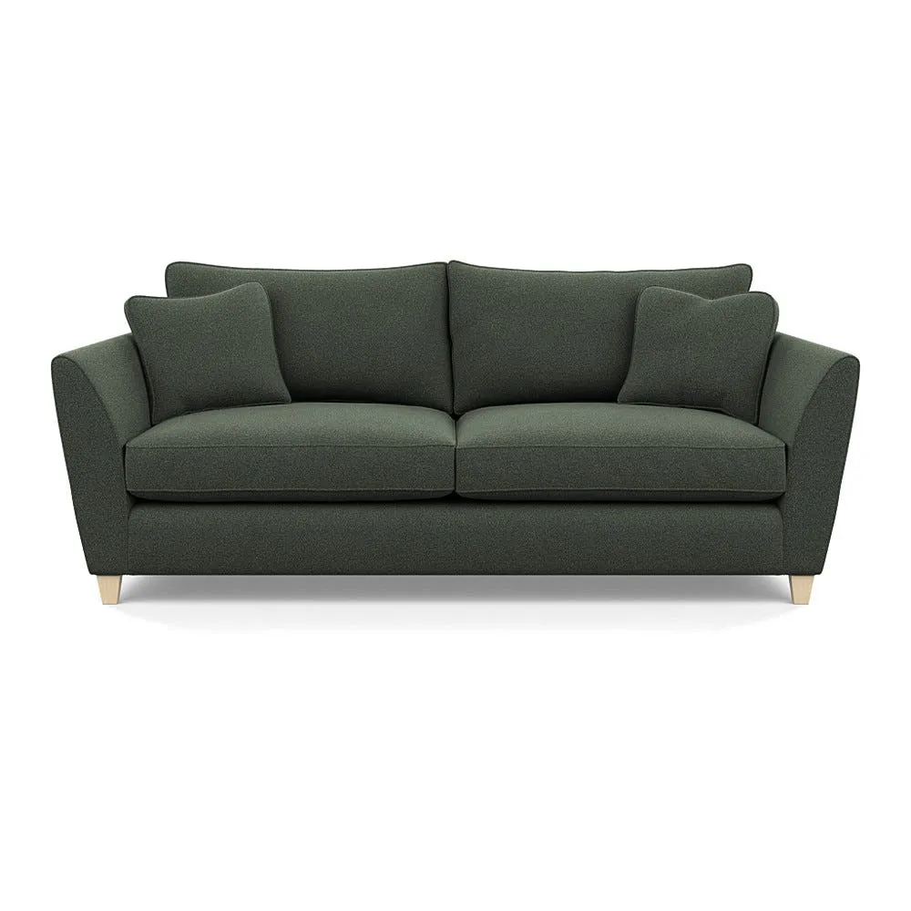 Heal's Torino 4 Seater Sofa Boucle Fern Natural Feet 1