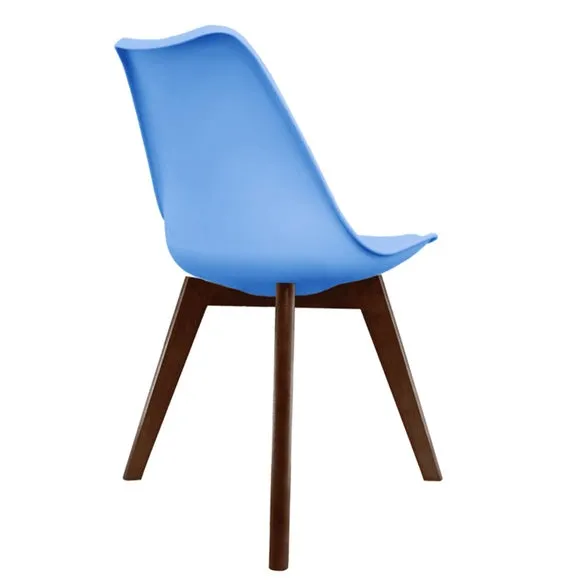 Fusion Living Soho Plastic Dining Chair with Squared Legs 5