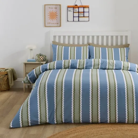 Tessie Stripe Quilt Cover & Pillowcase Set 1