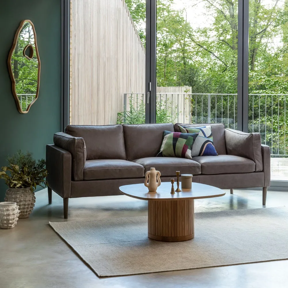 Heal's Sonno 2 Seater Sofa Siena Cotton Pistachio Wenge Black Feet 3