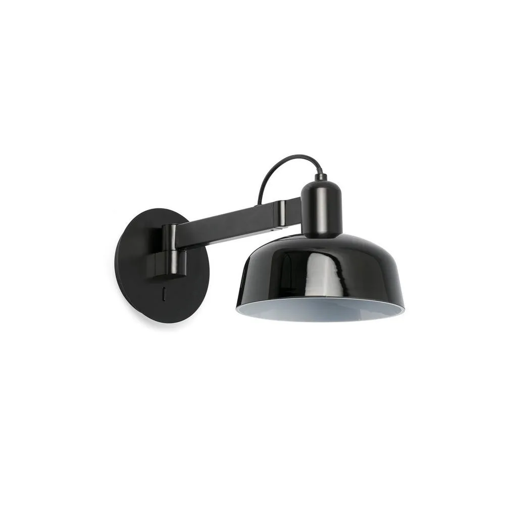 Netlighting Tatawin Dome Wall Lamp Shiny Black
