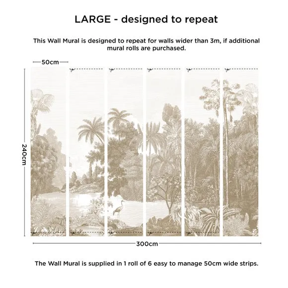 Vintage Tropical Wall Mural 4