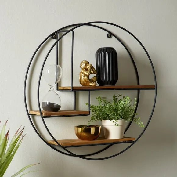 Industrial Large Circle Shelf 2