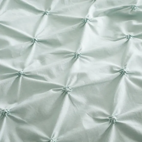 Aster Pintuck 100% Cotton Duvet Cover & Pillowcase Set 3