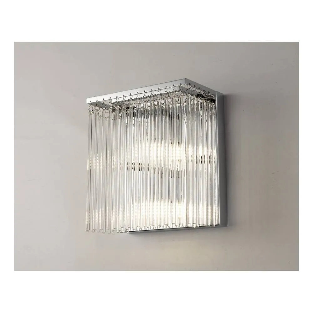 Netlighting Zanthe Wall Lamp 3 Light Polished Chrome Clear Glass in Silver 2