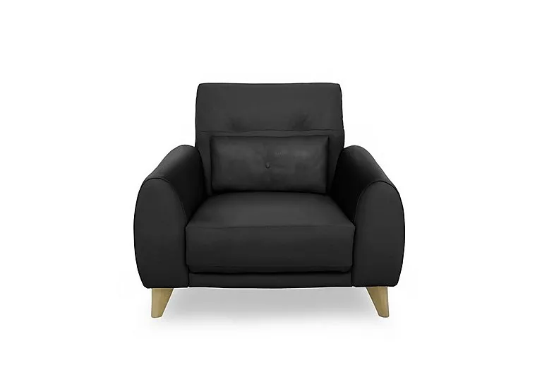 Malmo Leather Chair - Classic Black