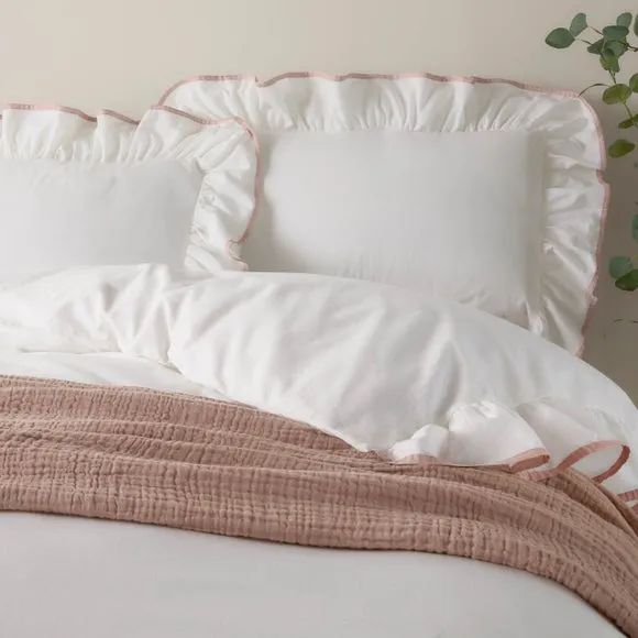 Wylder Nature Blousey 100% Cotton Sateen Duvet Cover & Pillowcase Set 2