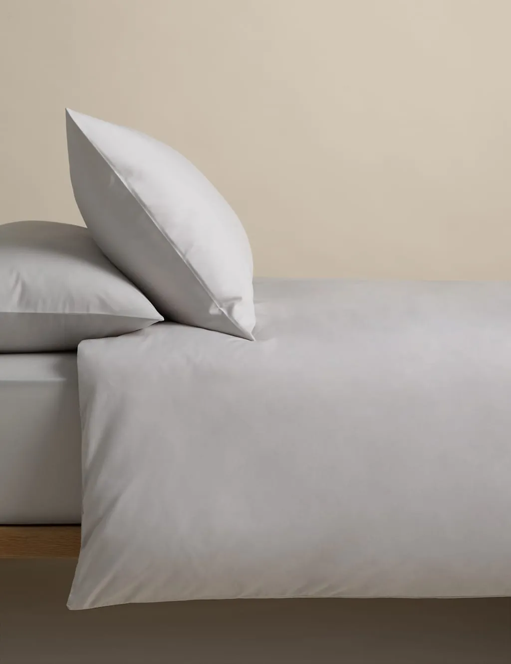M&S Pure Cotton 180 Thread Count Bedding Set Dove