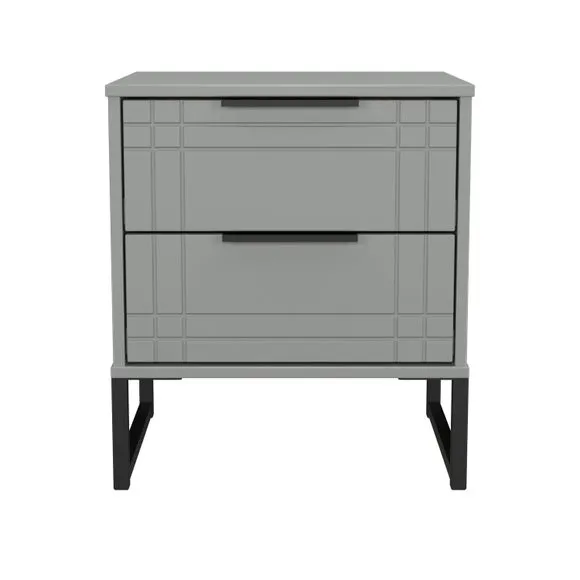 Darlton 2 Drawer Bedside Table 2
