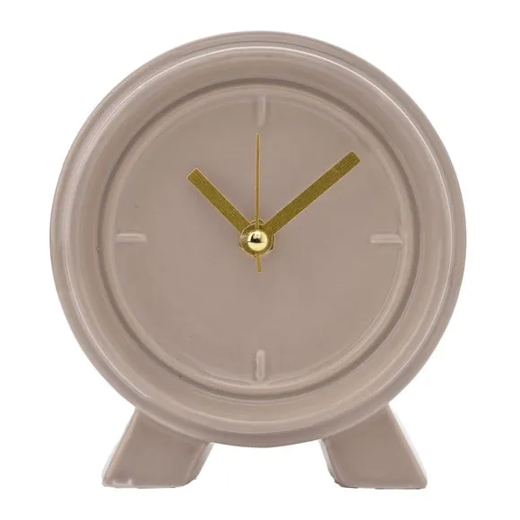 Interval Ceramic Round Mantel Clock 2