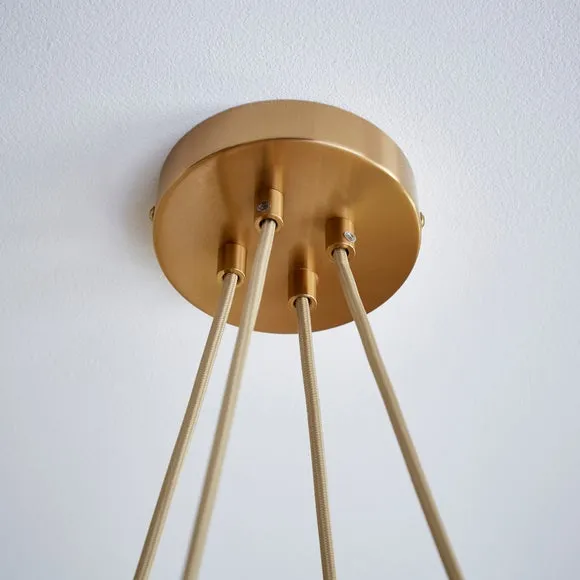 Kira 8 Light Tortoiseshell Ceiling Light 4