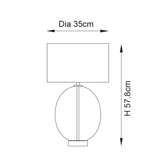 Vogue Otilia Touch Dimmable Table Lamp 5