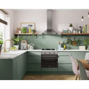 Wickes Madison Reed Green Corner Base Unit - 800mm