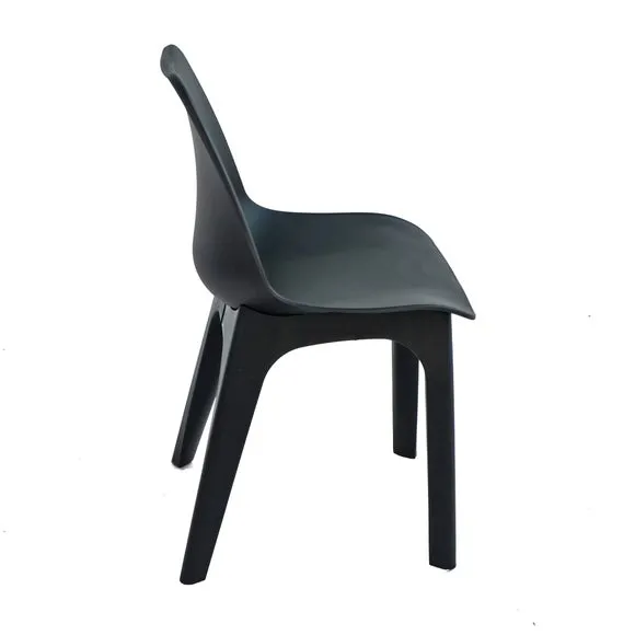 Levante 2 Seater Anthracite Bistro Set with Eolo Chairs 5