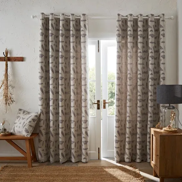 Natural History Museum Nature Study Eyelet Curtains 2