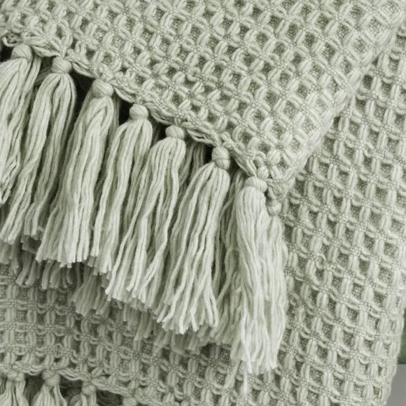 Chunky Waffle Throw Blanket 4