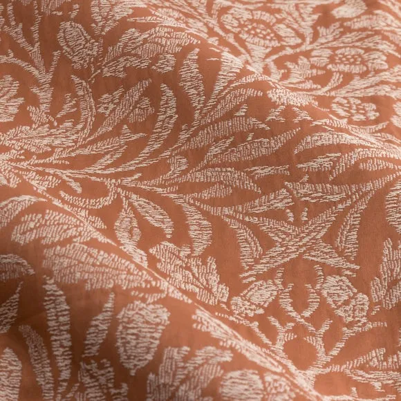 Morris & Co. Acorn Tonal Jacquard Pencil Pleat Curtains 2