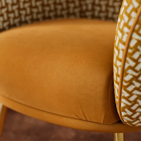 Bella Cut Geometric Cocktail Chair 4