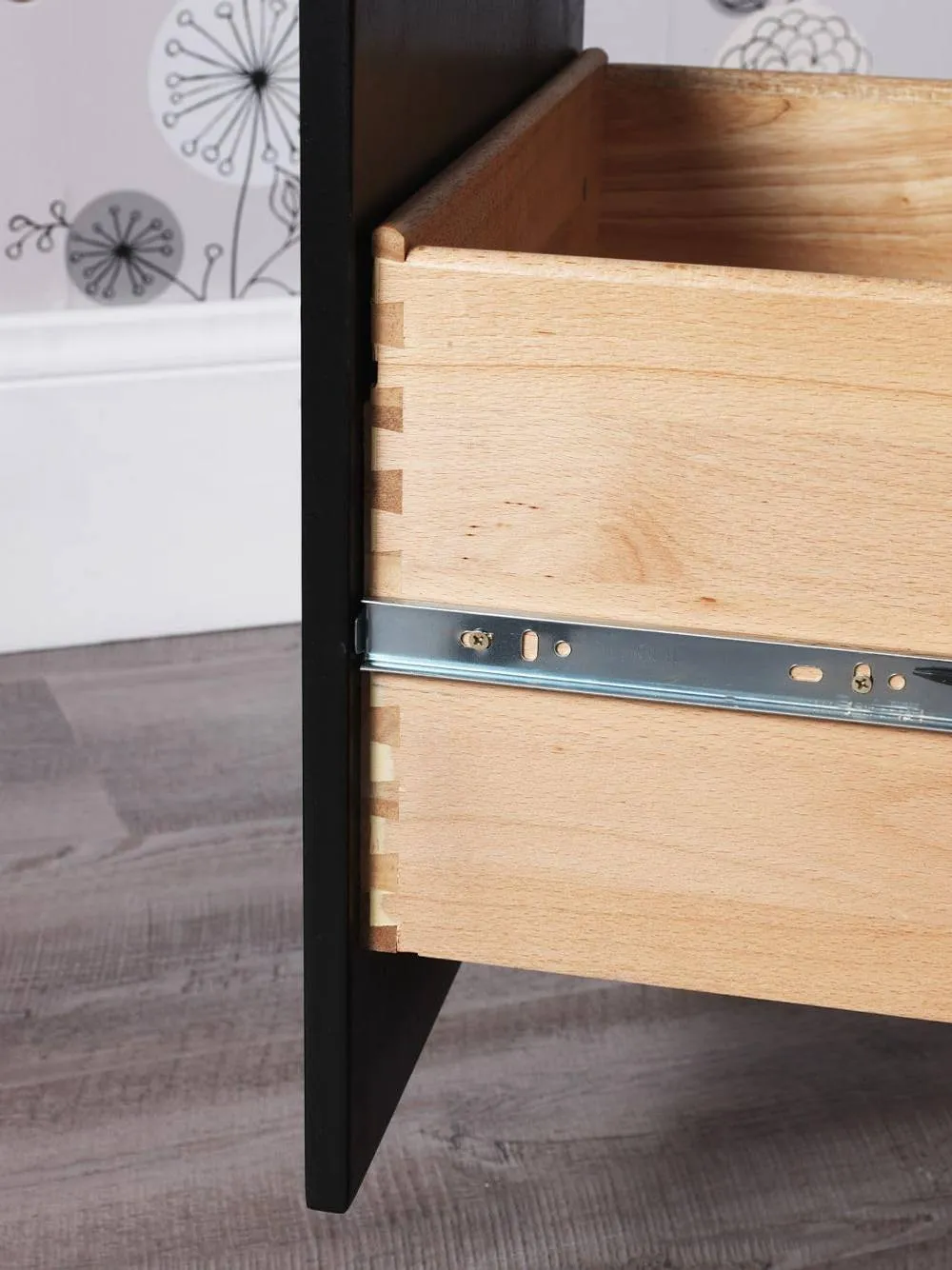 Statement Furniture Brooklyn 2 Over 4 Chest of Drawers in Black 5