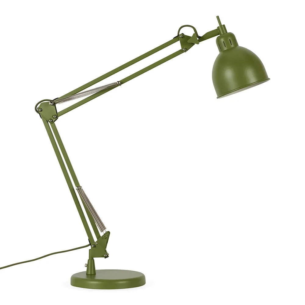 Heal's Spencer Metal Desk Lamp Green 2