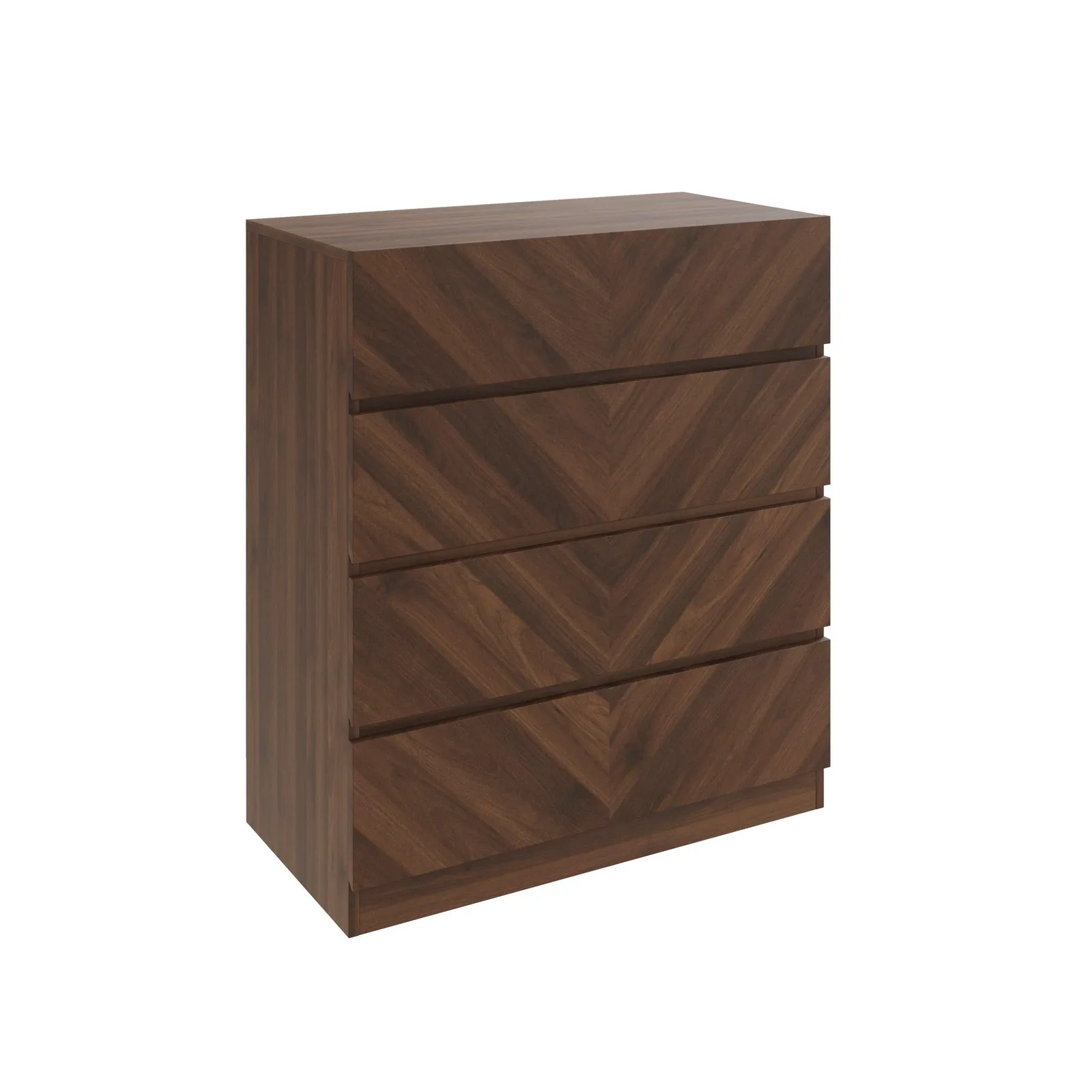 GFW Catania 4 Drawer Chest in Walnut 2