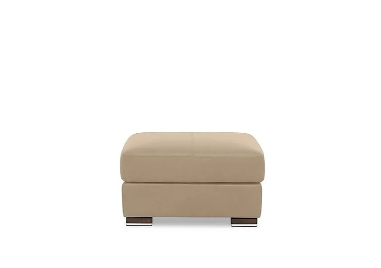 Viali Leather Footstool