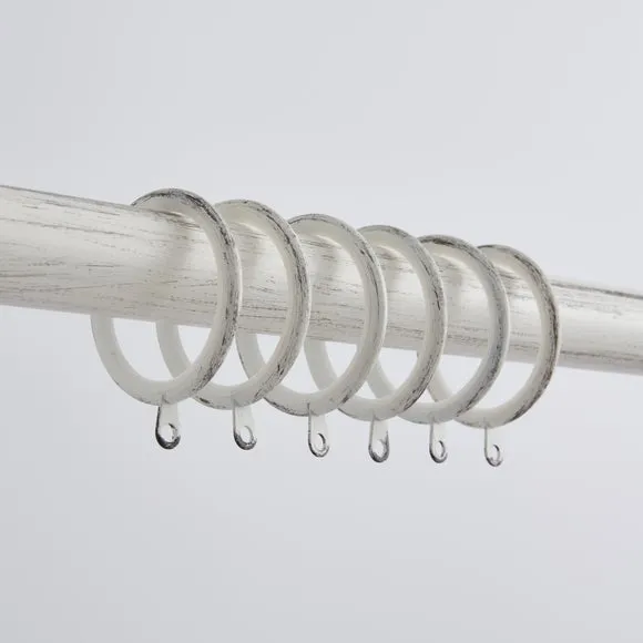 Pack of 12 Lined Curtain Rings