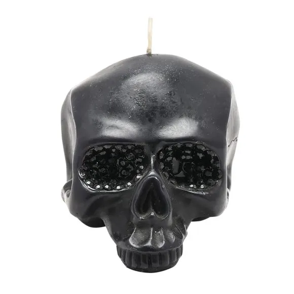 Black Skull Candle 3
