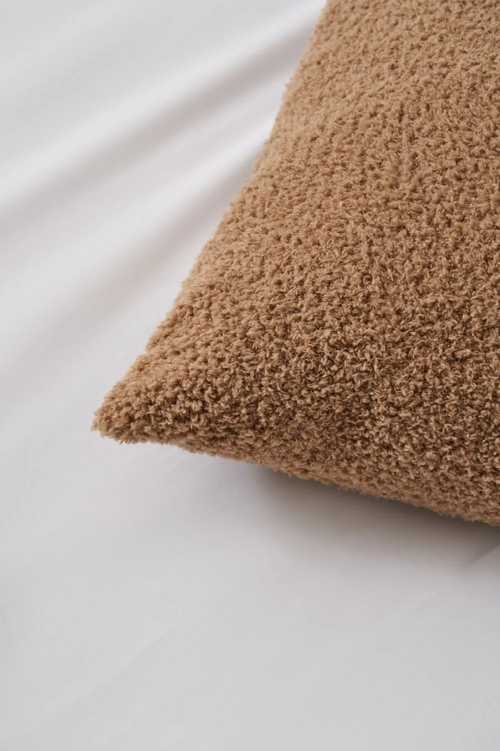 BHS Teddy Bear Fleece Cushion in Brown 2