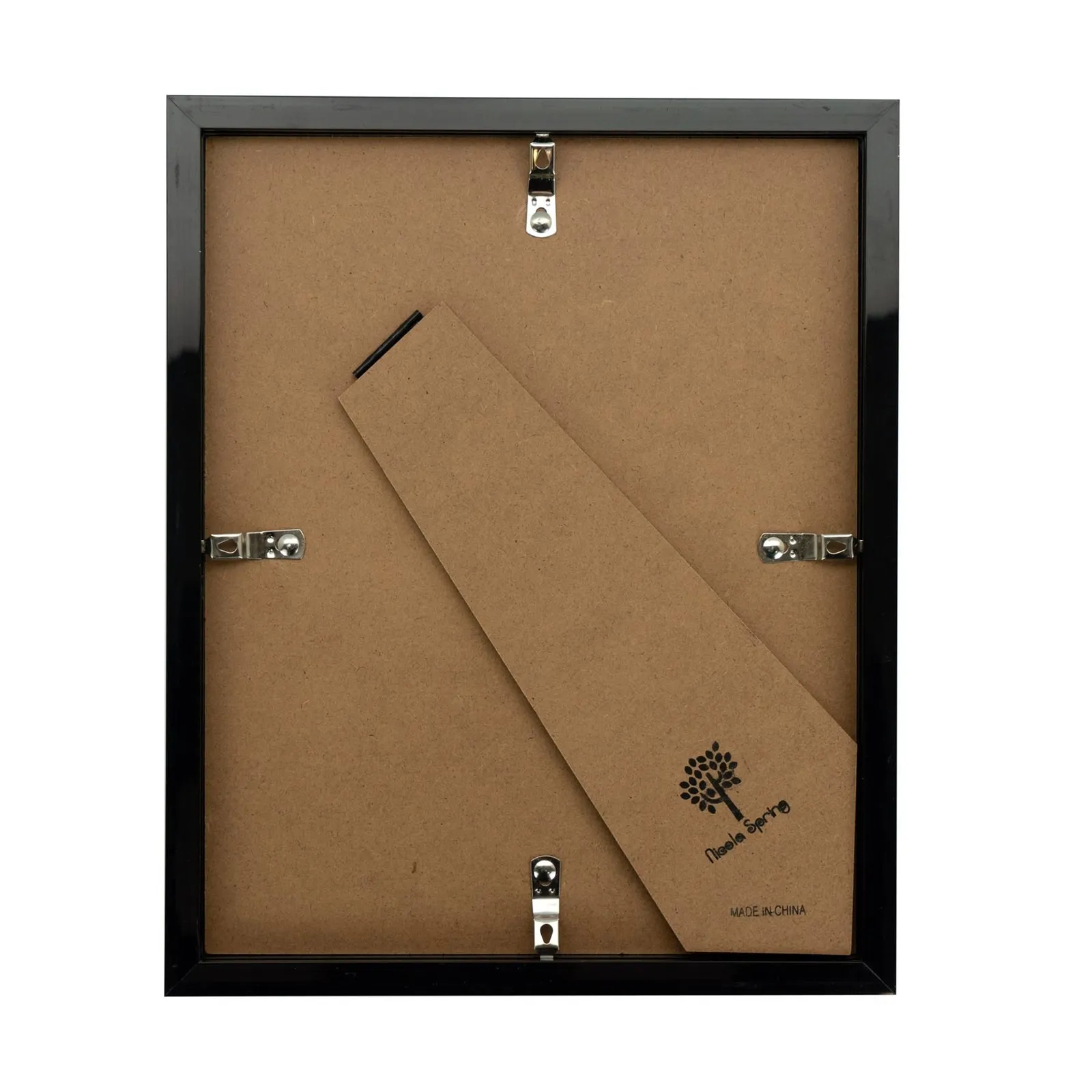 Nicola Spring 3D Box Photo Frames - 8 x 10" with 4 x 6" Mount - Ivory Mount - Pack of 2 in Black 5