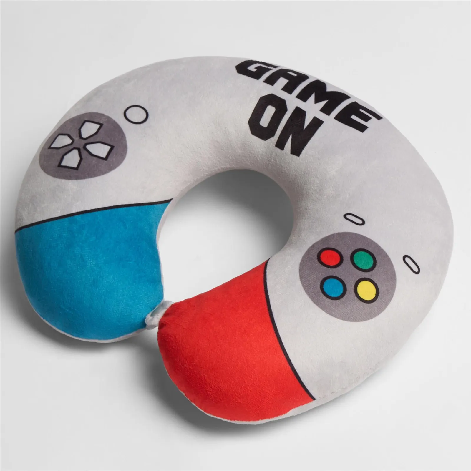 OHS Neck Pillow Travel Support U Shape Soft Head Rest Cushion in Light Grey