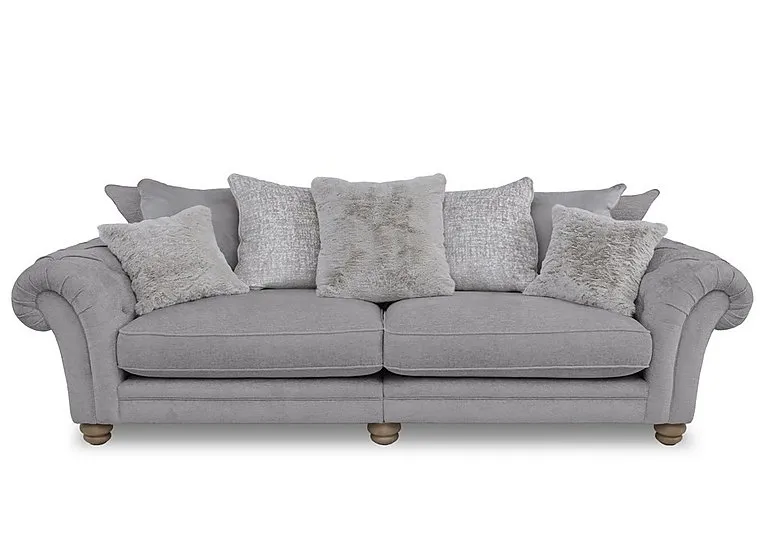 Cotswold Grand Split Frame Scatter Back Sofa - Darwin Silver