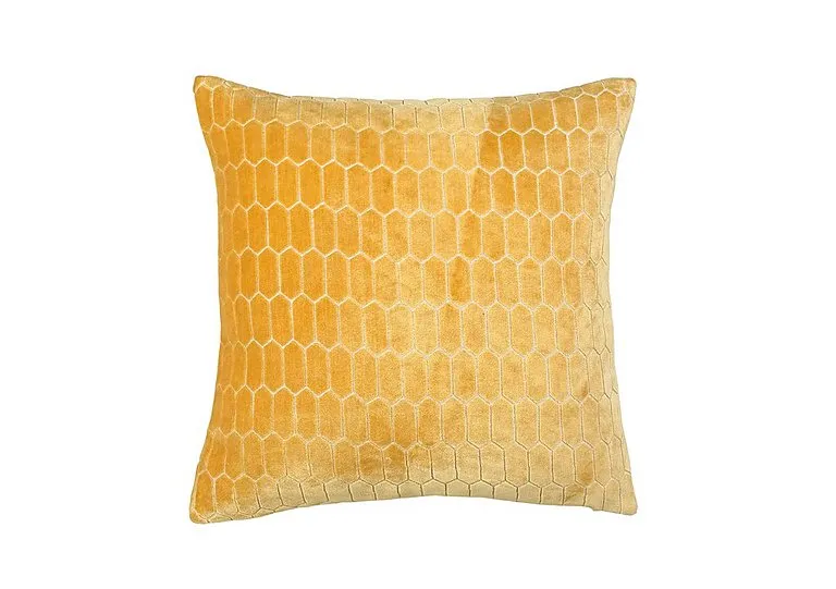 Honeycomb Large Cushion - Mustard