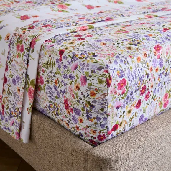 Dorma Modern Ditsy 100% Cotton Flat Sheet 1