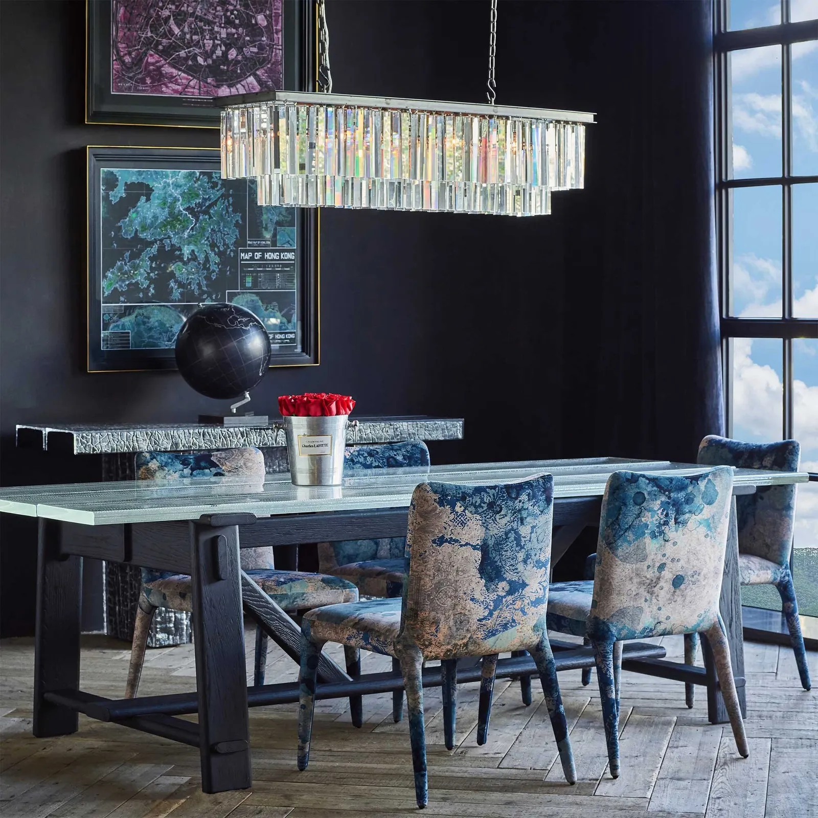 Timothy Oulton Iceberg Dining Table 260Cm, Neutral Glass | W260cm | Barker & Stonehouse 2