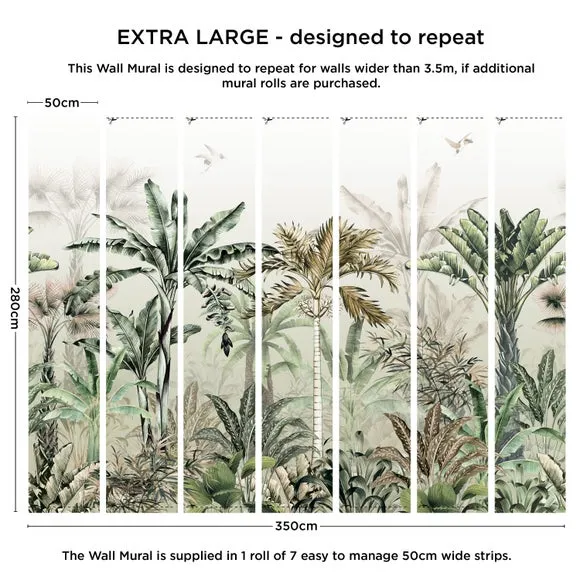 Tropical Oasis Wall Mural 4