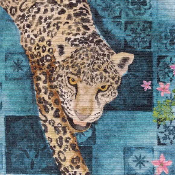 Paoletti Majorelle Leopard Indoor Outdoor Rug 2