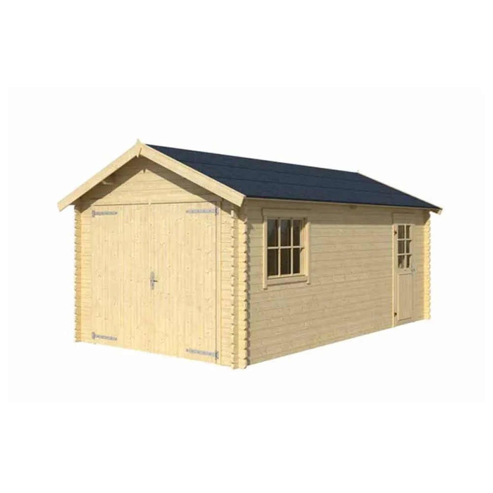 Lasita Maja Ltd Dillon 540-Log Cabin, Garden Room, Home Office - L339.9xW580xH273.6 cm in Light Brown 2