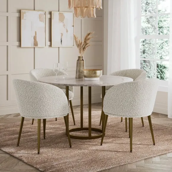 Bella Dining Chair, Boucle 2